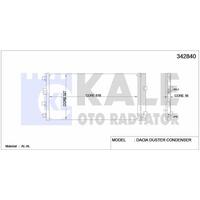 Klima Radyatoru Duster 1.6 16V / 1.5Dci 06 / 10> KALE 342840