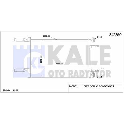 Klima Radyatoru (Kondanser) Doblo 1 9D 01> KALE 342850