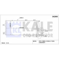 Klima Radyatoru Corsa C Tigra B Combo C Y13Dt Z13Dt Z13Dtj Z13Dth Z17Dth KALE 342895