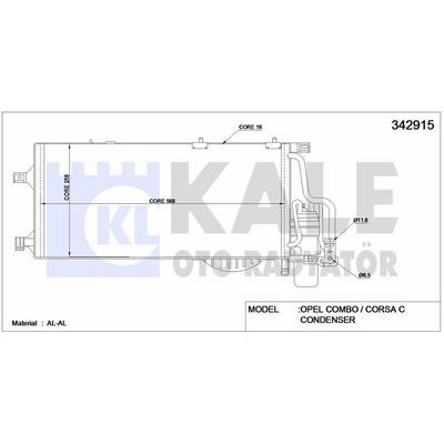 Klima Radyatoru Corsa Combo 1.7 Di / Dti 01> (558×381) KALE 342915