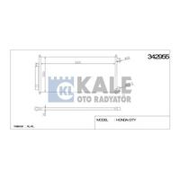 Klima Radyatoru Honda City 1.4 2008> KALE 342955