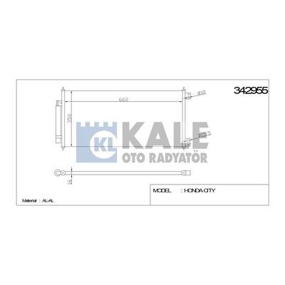 Klima Radyatoru Honda City 1.4 2008> KALE 342955