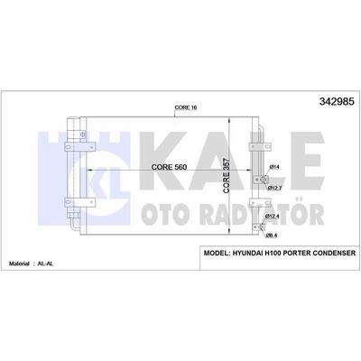 Klima Radyatoru H100 Kamyonet 04> KALE 342985