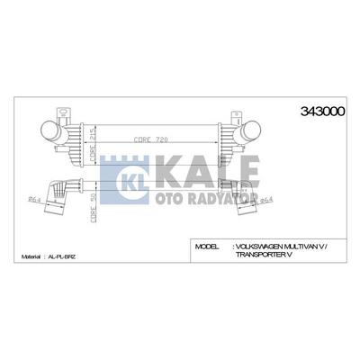 Turbo Radyatoru Transporter T6 T7 10>19 2.0Tdi Cfca  KALE 343000