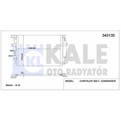 Klima Radyatoru  300 C / Touring 3.0 Crd 05 12 KALE 343135