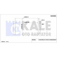 Klima Radyatoru Chevrolet Aveo T300 1.2 1.4 1.6 11> KALE 343305