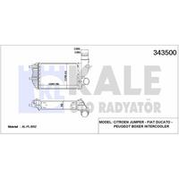 Turbo Intercooler Radyator Ducato 2 5 2 8Td / 2 8Jtd (94 06) Boxer Jumper 2 5T 8V 1 9Td 2 8Td 2 8Hdi KALE 343500