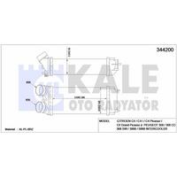 Turbo Sogutucu Radyator (Intercoll) P308 P3008 P5008 C4 C4 Picasso Ds5 C4 Ii Ds4 Ep6Dt / Ep6Cdt (1 6Thp 16V) Olcu: (300×147×76) KALE 344200