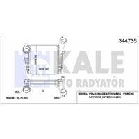 Turbo Radyatoru (Sag) Touareg 5 0Tdi V10 4 2Tdi V8 02>10> Q7 4 2Tdi 07>15 Cayenne 4 5 02>07 KALE 344735