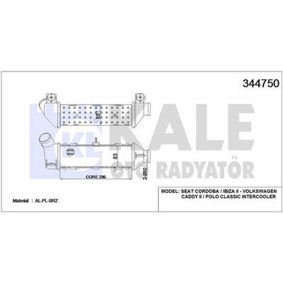 Turbo Radyatoru Caddy Ii 1 9Tdi 96>03 Polo Classic 97>00 Cordoba Ibiza 97>99 KALE 344750