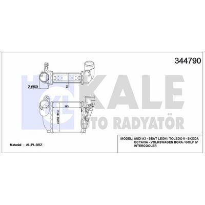 Turbo Radyatoru Golf Iv Bora 1 8T 1 9Tdi 98>05 A3 1 8T 1 9Tdi 96>03 Octavia 1 8T 1 9Tdi 96>10 Leon 1 8T 1 9Tdi 99>06 KALE 344790