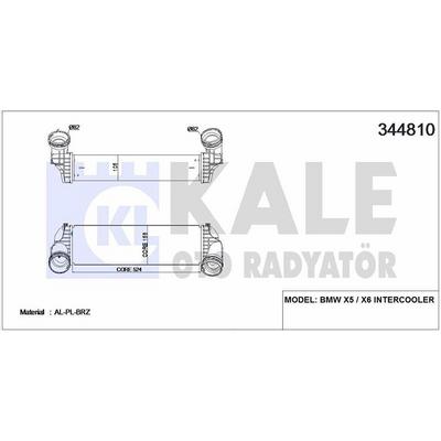 Turbo Radyatoru Bmw  X5 E70 F15 F85  X6 E71 F16 F86 Intercooler KALE 344810