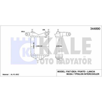 Turbo Radyatoru Punto Idea 1 3 KALE 344890