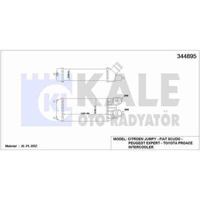 Turbo Intercoll Radyatoru Expert Iii Jumpy Iii Scudo Iii 1 6Hdi 16V 06> KALE 344895