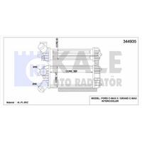 Turbo Intercoll Radyatoru Focus Iii Cb8 11>14 1.6 Tdci̇ Focus Iiii Cew 14> C-Max 06>11 10>15 1.6 Tdci 300×150×76 KALE 344935