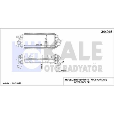 Intercooler Ix35 Kia Sportage 2010> KALE 344945