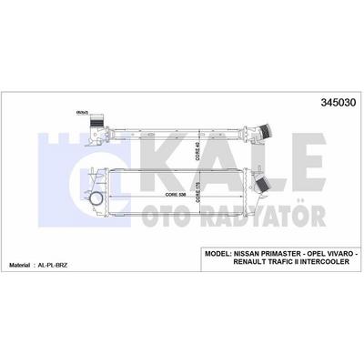 Turbo Radyatoru Trafic Ii Vivaro 2 0Dci KALE 345030