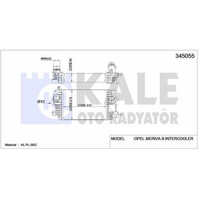 Turbo Radyatoru Meriva B A14Net KALE 345055