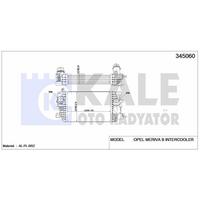 Turbo Radyatoru Meriva B A13Dte - A13Dtc KALE 345060