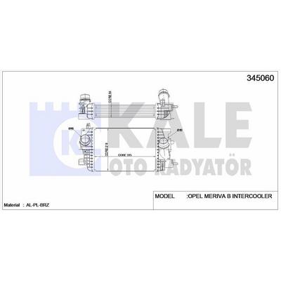 Turbo Radyatoru Meriva B A13Dte - A13Dtc KALE 345060