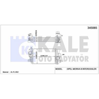 Intercooler Meriva B KALE 345065