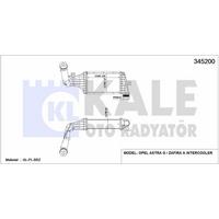 Turbo Radyatoru (Intercooler) Astra G Zafira A (220×127×64) KALE 345200