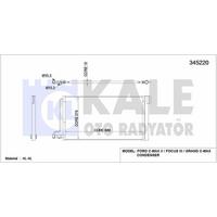 Klima Radyatoru Focus Iii 1.6Ti  16V /  11 /> C Max Grand C Max 1.6Ti 16V 10 /> Benzinli KALE 345220