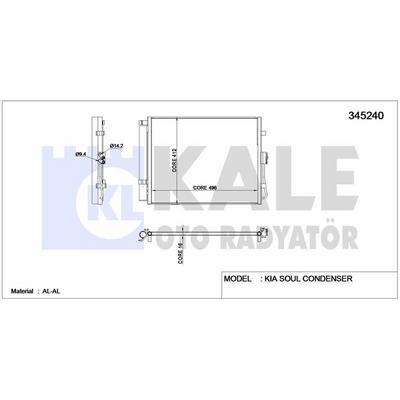 Klima Radyatoru Kia Soul 1.6 Dizel 2009> KALE 345240