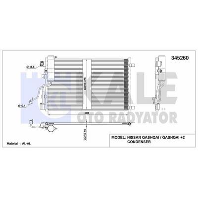 Klima Radyatoru Nissan Qashqai 1.5 Dci 2007 2013 KALE 345260