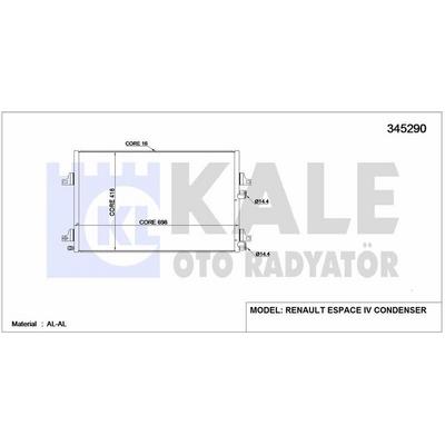 Klima Radyatoru (Kondanser) Espace Iv KALE 345290