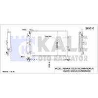 Klima Radyatoru (Kondanser) Clio Iii Modus 1.5Dci K 9K KALE 345310