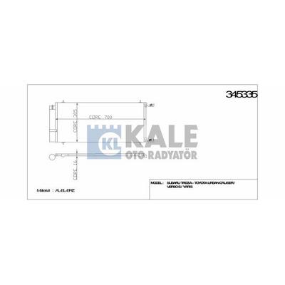 Klima Radyatoru C5 Ii C5 Iii C6 P407 P607 2.2Hdi 16V / 2.7 16V / 2.0 16V Otomatik Sogutma KALE 345335