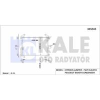 Klima Radyatoru   Jumper Fiat Ducato Peugeot Boxer KALE 345345