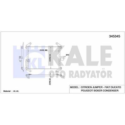 Klima Radyatoru   Jumper Fiat Ducato Peugeot Boxer KALE 345345