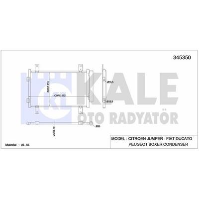 Klima Radyatoru Jumper Ducato Boxer 07> KALE 345350