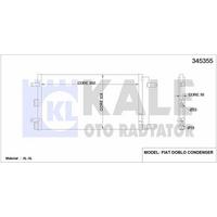 Klima Radyatoru (Kondanser) Doblo 1.4 / 1.6 16V 01> KALE 345355