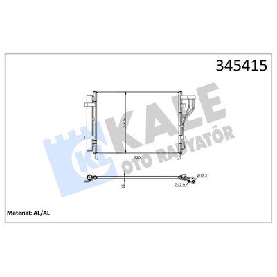 Klima Radyatoru Hyundai Ix20 Kia Venga Benzinli 2011> KALE 345415