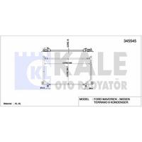 Klima Radyatoru Terrano Ii 96-> 2 4 Tdi KALE 345545