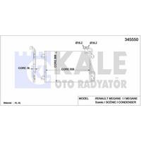 Klima Radyatoru (Kondanser) Megane I Scenic I 1.4 / 1.6 16V KALE 345550