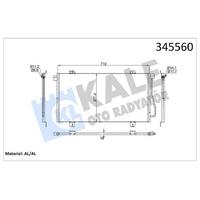 Klima Radyatoru (Kondanser) Interstar Master Ii 00> 1.9 Dti 2.2 Dci 2.5 Dti KALE 345560