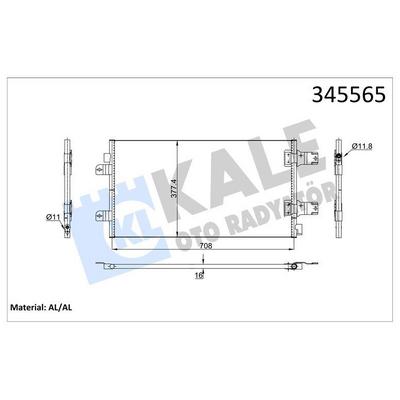 Klima Radyatoru (Kondanser) Interstar Opel Movano Renault Master Ii 2.5 Dci 06> KALE 345565