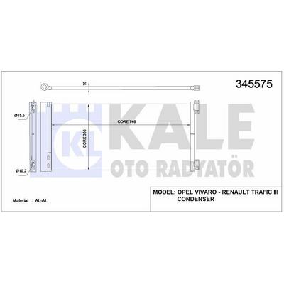 Klima Radyatoru Nissan Qashqai J11 Kasa 1 6 Dci 2011 > Trafic Iii 1 6 Dci KALE 345575