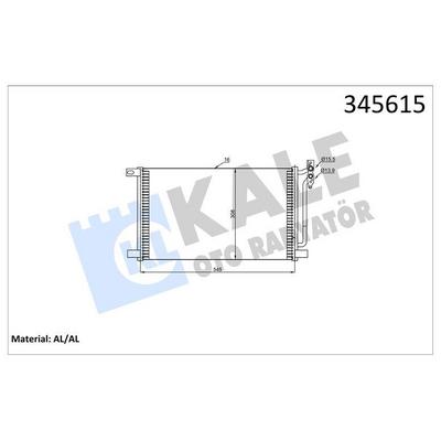 Klima Radyatoru Bmw E46  X3 E83 Dizel KALE 345615