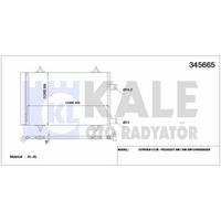 Klima Radyatoru (Kondanser) P407 P508 C5 Iii 2008> Dw10Bted4 (2.0 Hdi 16V) KALE 345665