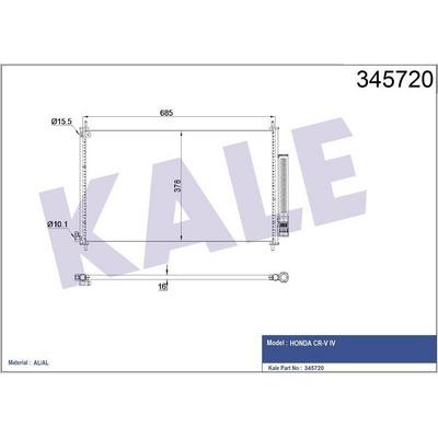 Klima Radyatoru Honda Crv 2.2 2.4 2012> KALE 345720