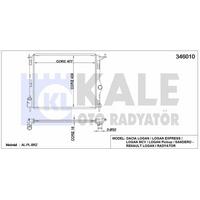 Motor Radyatoru Logan Sandero Ii 1 2 / 1 4 / 1 6 KALE 346010