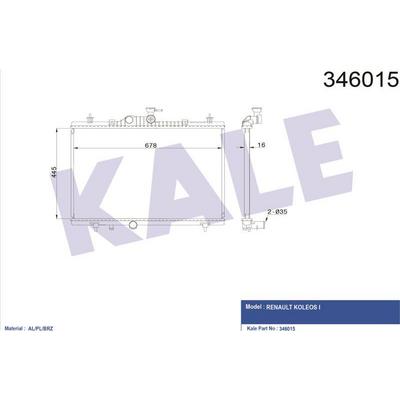 Motor Radyatoru Koleos 2.0 Dci KALE 346015