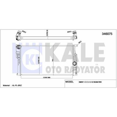 Motor Su Radyatoru Man/Sanz (Klimali/Siz) Bmw N13 N47 N B37 B47 F20 F30 F32 F34 I3 KALE 346075