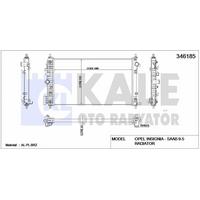 Motor Radyatoru (678×398×26) Insignia 2 0T Otomatik KALE 346185