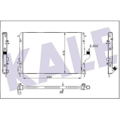 Motor Radyatoru Logan Sandero Duster 1 5Dci K9K 08> KALE 346210